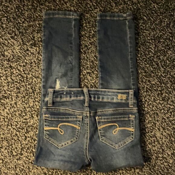 Justice Slim Skinny Jeans Sz 7 - Picture 3 of 4